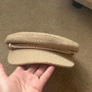 Stylish Tan Baker Boy Cap